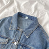 Two-piece suit women's summer 2022 Korean denim jacket + high waist denim skirt