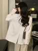 UCXQ Light  Socialite Fake Two-piece Double Breasted Women Blazers Autumn Loose Casual Suit Coat Tide 10AB2762