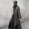 UMI MAO YOJI Yamamoto Niche Deconstruction Dark Japanese Long-sleeved Black Jacket Female 2023 Stitching Design Loose Y2K