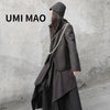 UMI MAO YOJI Yamamoto Niche Deconstruction Dark Japanese Long-sleeved Black Jacket Female 2023 Stitching Design Loose Y2K