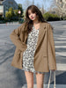 UNXX Blazer Women Spring Autumn 2023 Black Loose Woman Korean Style Black Suit Jacket Blazers for Women Office Lady Harajuku