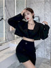 UNXX Casual Korean Two Piece Set Woman Office Style Elegant Skirt Suits Autumn Slim Long Sleeve Coat Designer Mini Skirt