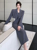 UNXX Korean Style Suits Sets Womens Spring Summer Pockets Short Jackets Outerwear High Street Slim Strap Dress Two Piece Set