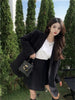 UNXX Korean Two Piece Set Woolen Blazer Women Office Lady A Line Skirt Sets Female Split Autumn Winter Clothing 2 Piece Suits
