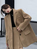 UNXX Korean Two Piece Set Woolen Blazer Women Office Lady A Line Skirt Sets Female Split Autumn Winter Clothing 2 Piece Suits