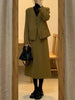 UNXX Korean Version Set Women's 2023 Autumn Temperament Suit Jacket + High Waist Slim Skirt Two-piece Women 2 Piece Blazer Skirt