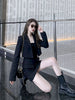 UNXX Set Blazer and Skirts Two Piece Set Women Short Empire Blazer Feminino Femme Two Piece Set Ladies 2 Piece Skirt Suit Solid