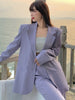 UNXX Spring Summer Women Blazer Pantsuit Long Sleeve Jacket Pants Two Piece Set Female Business Casual Trousers Suit Y2k