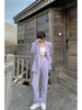 UNXX Spring Summer Women Blazer Pantsuit Long Sleeve Jacket Pants Two Piece Set Female Business Casual Trousers Suit Y2k