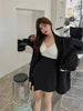 UNXX Stylish Ladies 2 Pieces Set Long Sleeve Blazer Jacket & High Waist Split Mini Skirts 2023 Spring Women Skirt Suits Harajuku