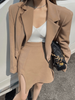 UNXX Stylish Ladies 2 Pieces Set Long Sleeve Blazer Jacket & High Waist Split Mini Skirts 2023 Spring Women Skirt Suits Harajuku