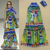 Ukraine Plus Size Sexy Elegant Fashion Runway Dress Chiffon 2022 Europe Bohemia Beach Summer Dress Long Dress