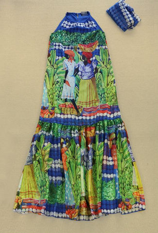 Ukraine Plus Size Sexy Elegant Fashion Runway Dress Chiffon 2022 Europe Bohemia Beach Summer Dress Long Dress