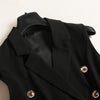 Ukraine Vestidos Summer Dress Women Fashion Dresses Europe 2022 Autumn Lapel Sleeveless Plus Size Commuter Black OL Dress