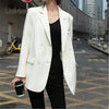 Unireal 2023 Autumn Streetwear Women Casual Blazer Suit Jacket Office Lady White Blazer Outwea Coats