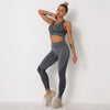 UwilliyME Seamless Yoga Set Women's Fitness Clothes Gym Sportswear Workout 2 Piece Outfits Suits Sports Bra High Waist Leggings
