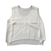 V-Neck Sweater Sleeveless Vest women 2019 New with Pokcet Irregularity knitted Sweaters Office Lady Loose fashion vests Tops