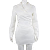 V-neck Hollow Out Women Skirt Suits Blazer Jackets And Split Mini Skirts Two Pieces Set Blazer +Skirt Set Female Outfits