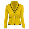 Spring Autumn Ladies Blazers 2022 New women suits Long sleeve Casual Notches short blazers and Jacket women Outwear