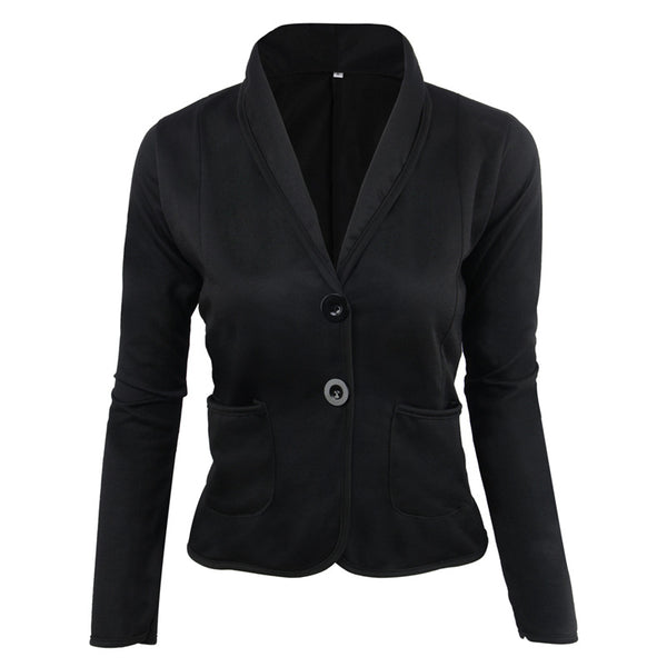 Spring Autumn Ladies Blazers 2022 New women suits Long sleeve Casual Notches short blazers and Jacket women Outwear