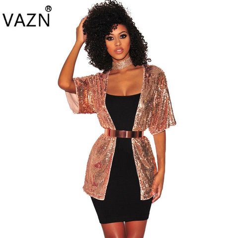 Fashion Bodycon Costume Women Solid Ladies Sexy Blazers Short Sleeve Night Party abrigo 2218