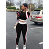 2022 Sexy Bodycon Jumpsuit Full Sleeve Long Jumpsuit 2 Piece Women Jumpsuit W8051