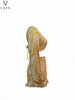 VAZN 2023 Early Autumn Yellow Plus Size Chiffon Sweet Holiday Full Sleeve Backless Group Short Pants Women 2 Piece Set