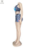VAZN 2023 PSD Set High Street Sexy Tracksuits Young Soft Mini Tank Group Short Pants Slim Women 2 Piece Set