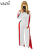 Hot Fashion Design 2022 Casual Jumpsuit Slash Neck Sexy Jumpsuit Full Sleeve Long Jumpsuit W8026