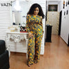 Hot Fashion Elegant Style 2022 Print Jumpsuit Full Sleeve Long Jumpsuit Off The Shoulder Sexy Jumpsuit AM240