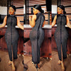 New Fashion Design 2022 Bandage Dress Women Sleeveless Maxi Long Dress O-Neck Sexy Club Dress H9351