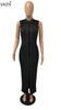 New Fashion Design 2022 Bandage Dress Women Sleeveless Maxi Long Dress O-Neck Sexy Club Dress H9351