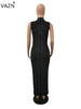 New Fashion Design 2022 Bandage Dress Women Sleeveless Maxi Long Dress O-Neck Sexy Club Dress H9351