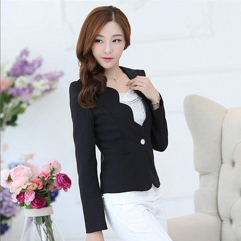 Flower V-neck Collar Blazers Birthday Shopping Office Lady White Blazers Spring Petal Candy Color Suit Coat Jackets