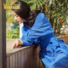Autumn Winter Long Shirt Dress Women 2022 Long Sleeve Green Blue Color Vintage Dress Pocket with Belt Vestido