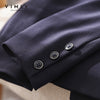 VIMLY Jacket for Women Autumn 2023 Casual Office Lady Business Lapel Collar Blazer Femme Coats women blazers F8616
