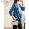 VIMLY Women Blazers Spring 2023 Office Lady Jacket Business Coats Outwear Female Loose Blazer F8605