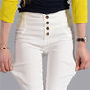 Button Leggings Skinny Leggins Women Pencil Trousers Plus Size High Waist Legging Slim Ladies Pantalones Female Clothes
