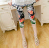 Floral Printing Capris Leggings Lady's Casual Stretched Graffiti Tie dyed Elastic Cropped Trousers Summer Women Legging