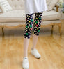 Floral Printing Capris Leggings Lady's Casual Stretched Graffiti Tie dyed Elastic Cropped Trousers Summer Women Legging