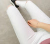 Summer Style White Hole Torn Leggings Women's Pants High Waist Femme For Women Skinny Black Casual Pants High Quality