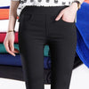 Summer Style White Hole Torn Leggings Women's Pants High Waist Femme For Women Skinny Black Casual Pants High Quality