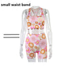 Vamos Todos 2023 Floral Print Outfits For Women Beach Outfit Two Piece Set Tracksuits Sport GYM Yoga Leggings Short Summer Pants