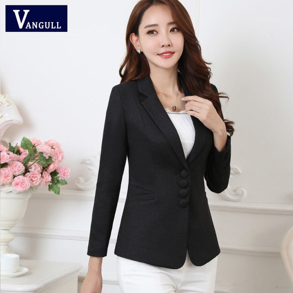 Plus Size 5XL Elegant Business Lady Jacket New 2022 New Women Full Sleeve Work Blazer Female Casual Office Lady Coat