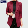 Women Blazers Jackets 2022 New brand Spring Autumn Fashion Single Button Elegant Blazer Femenino Ladies Blazer Female