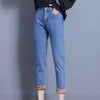 Velvet Jeans Pants For Women Winter Wear Mom Straight Denim Pants With Fleeces Ladies Thick Warm Female Pencil Denim Trousers