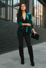 Velvet Woman Coat Autumn Winter Blazer Woman European Style Office Lady Suits