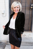 Velvet Woman Coat Autumn Winter Blazer Woman European Style Office Lady Suits
