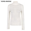 Vero Moda  Fall 100% Wool Slim Fit Knitted Base turtleneck Knitted Sweater women | 318324522