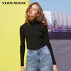 Vero Moda  Fall 100% Wool Slim Fit Knitted Base turtleneck Knitted Sweater women | 318324522